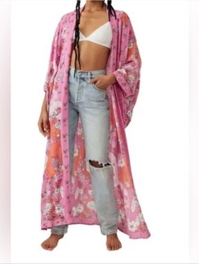 Free People Hidden Hills Blossom Kimono Duster